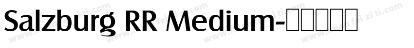 Salzburg RR Medium字体转换